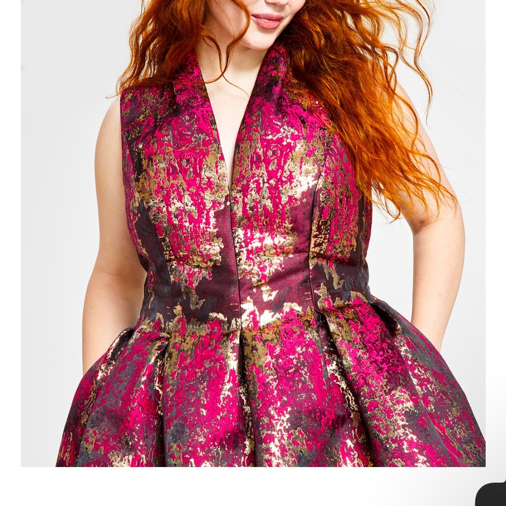 Vince Camuto Metallic Dress